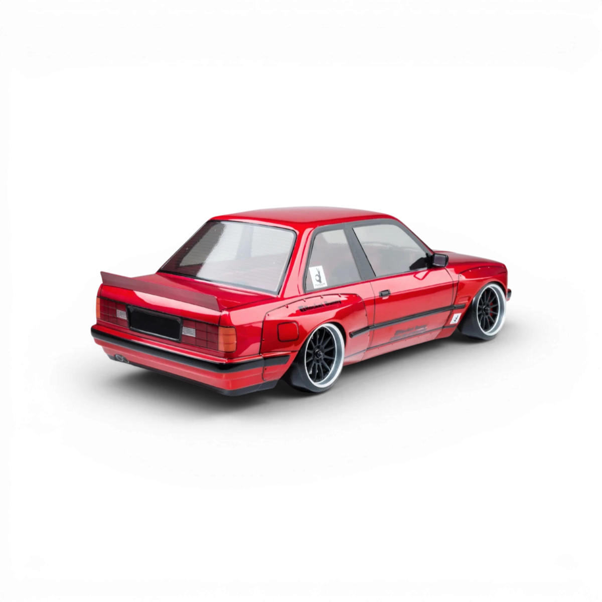 Voiture RC Drift Max Speed Technology RMX 2.5 RTR E30RB rouge, modèle brushless avec design dynamique.