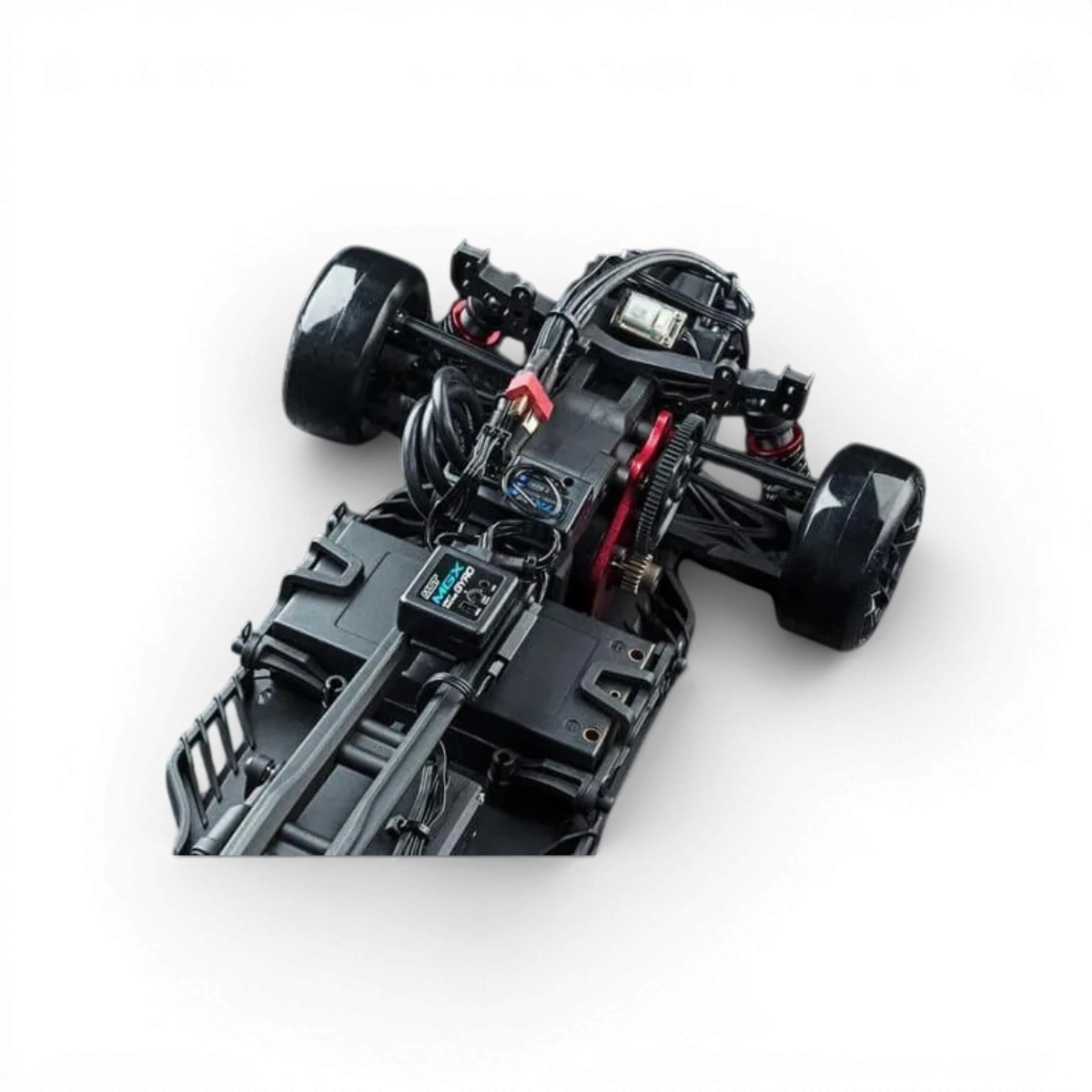 Voiture RC drift brushless Max Speed Technology RMX 2.5 RTR GR86 violet iridescent, vue de côté avec design brillant.