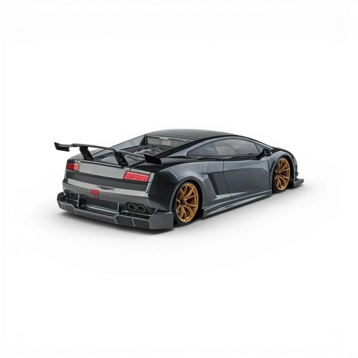 Voiture RC drift sans balais Max Speed Technology RMX 2.5 RTR LP56, vue de côté avec détails du châssis et des pneus.