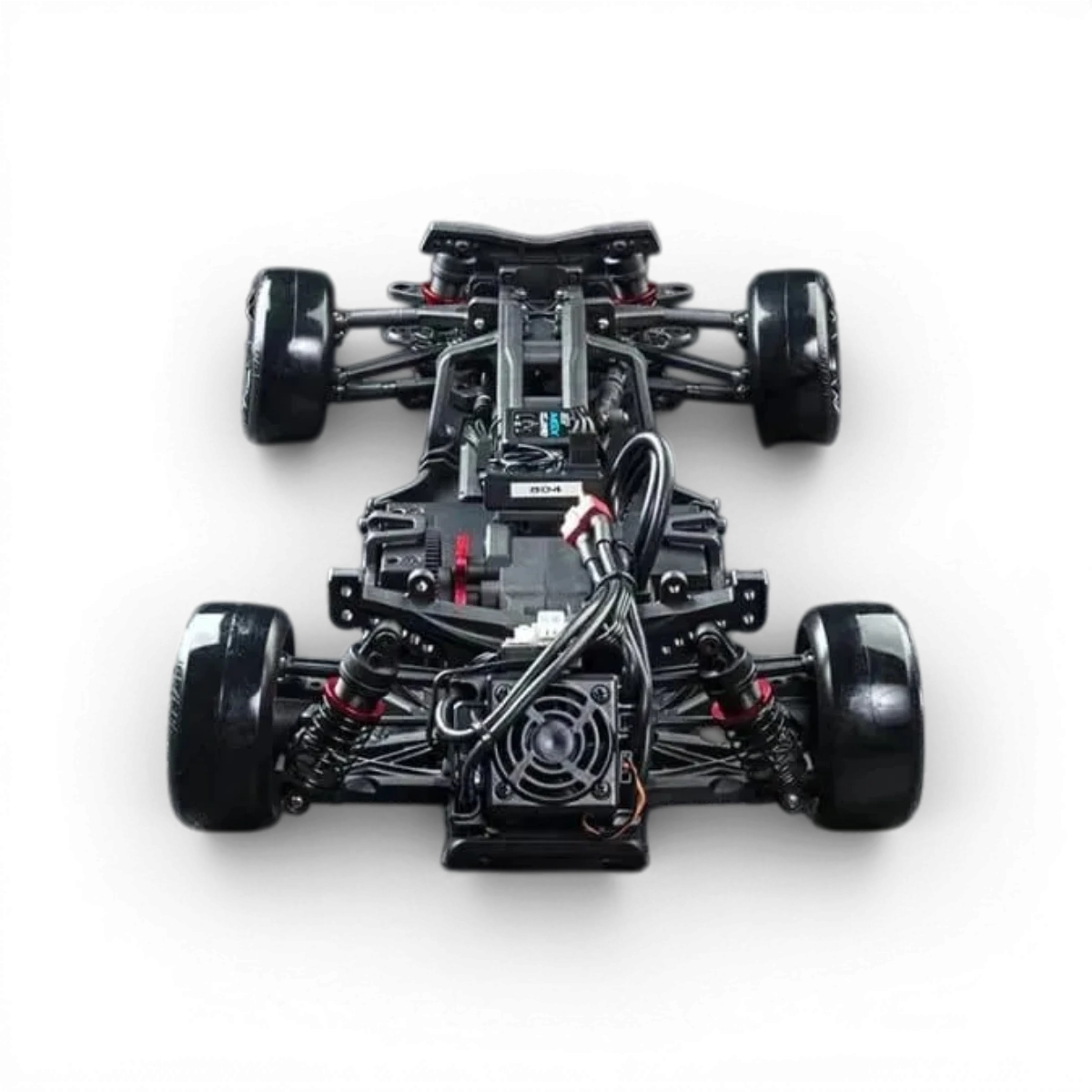 Voiture RC drift sans balais Max Speed Technology RMX 2.5 RTR Nissan S15RB bleue, vue de côté avec détails du design.