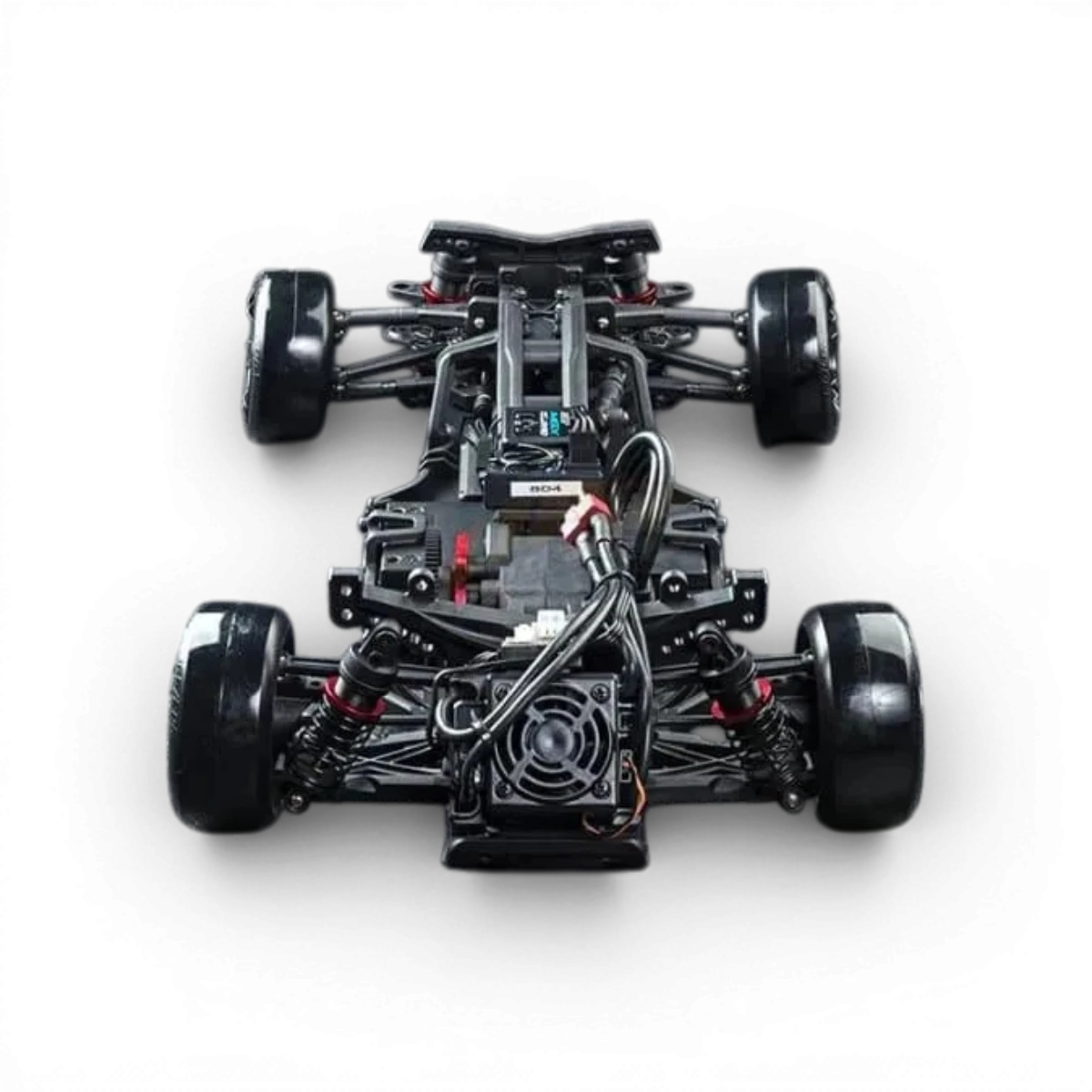 Voiture RC drift brushless Ford Mustang grise de Max Speed Technology, modèle RTR LBMT pour conduite contrôlée et dynamique.