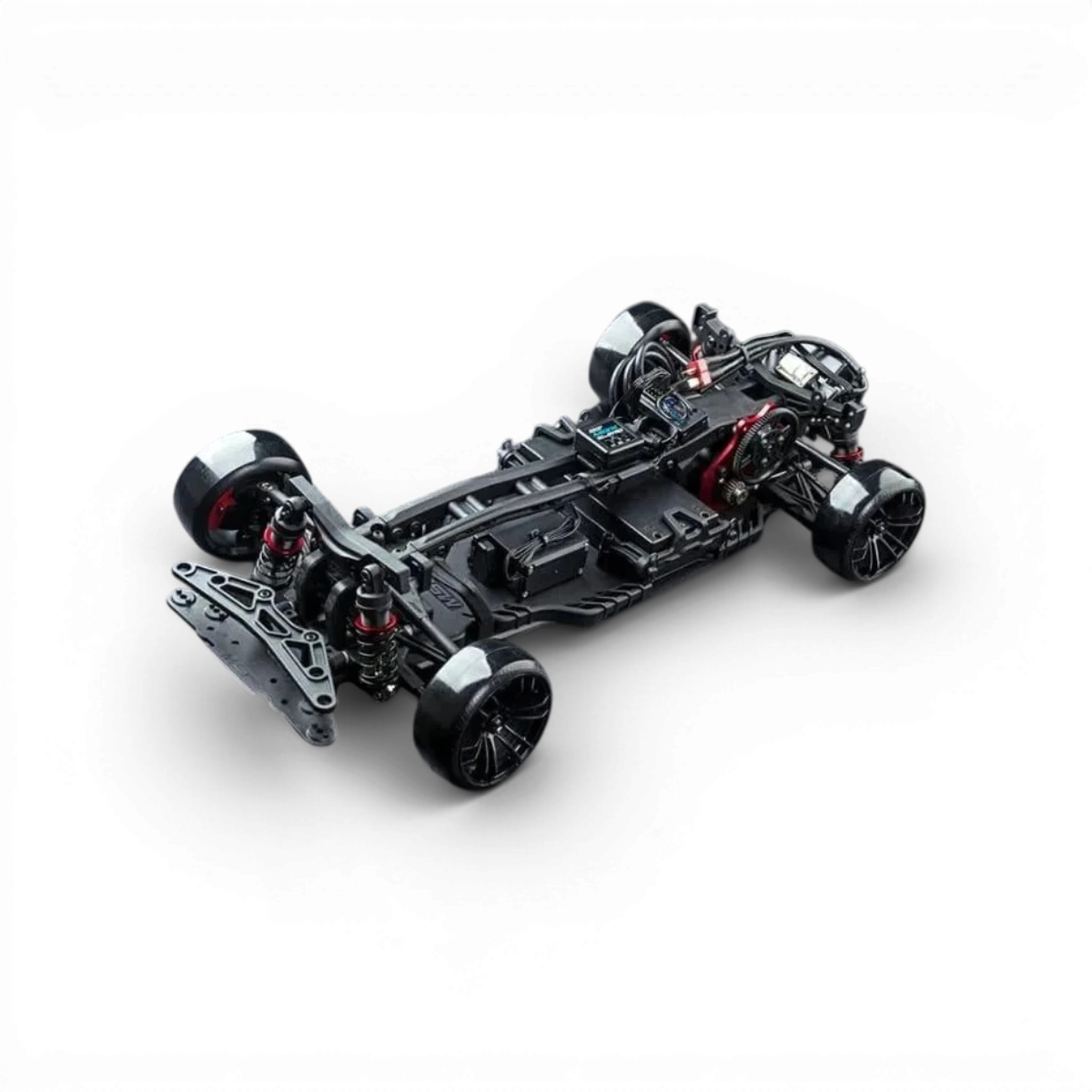 Voiture RC Drift brushless Max Speed Technology RB86 Bleu, modèle Toyota 86RB, vue de côté avec pneus et design détaillé