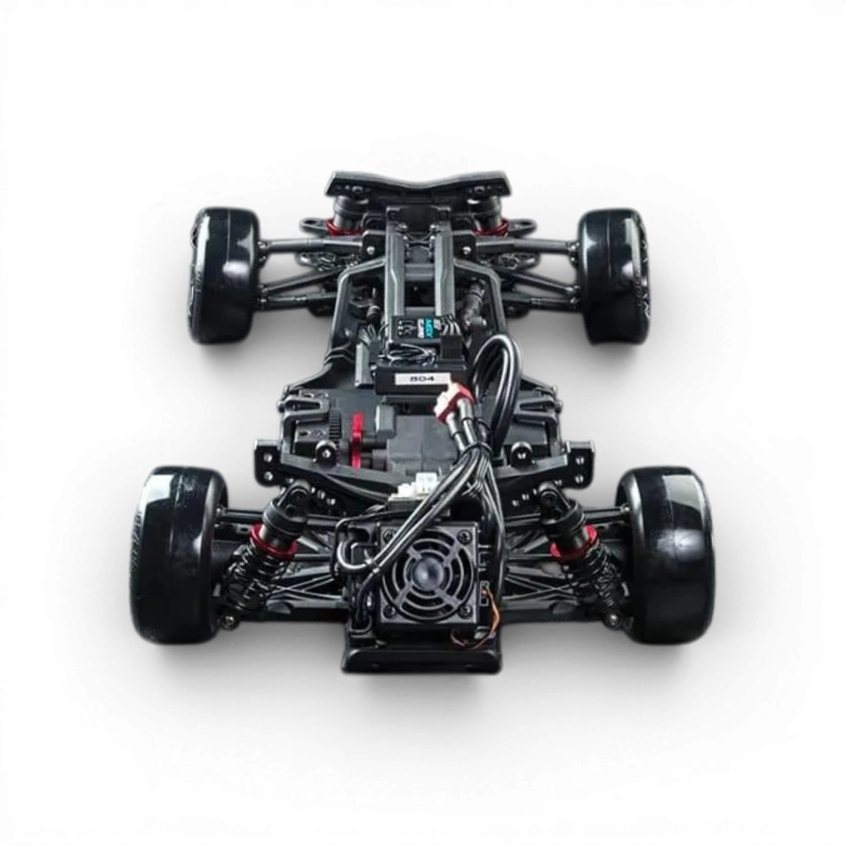 Voiture RC drift brushless Max Speed Technology RB86 gris métallisé avec design Toyota 86RB, modèle RTR, vue de face.