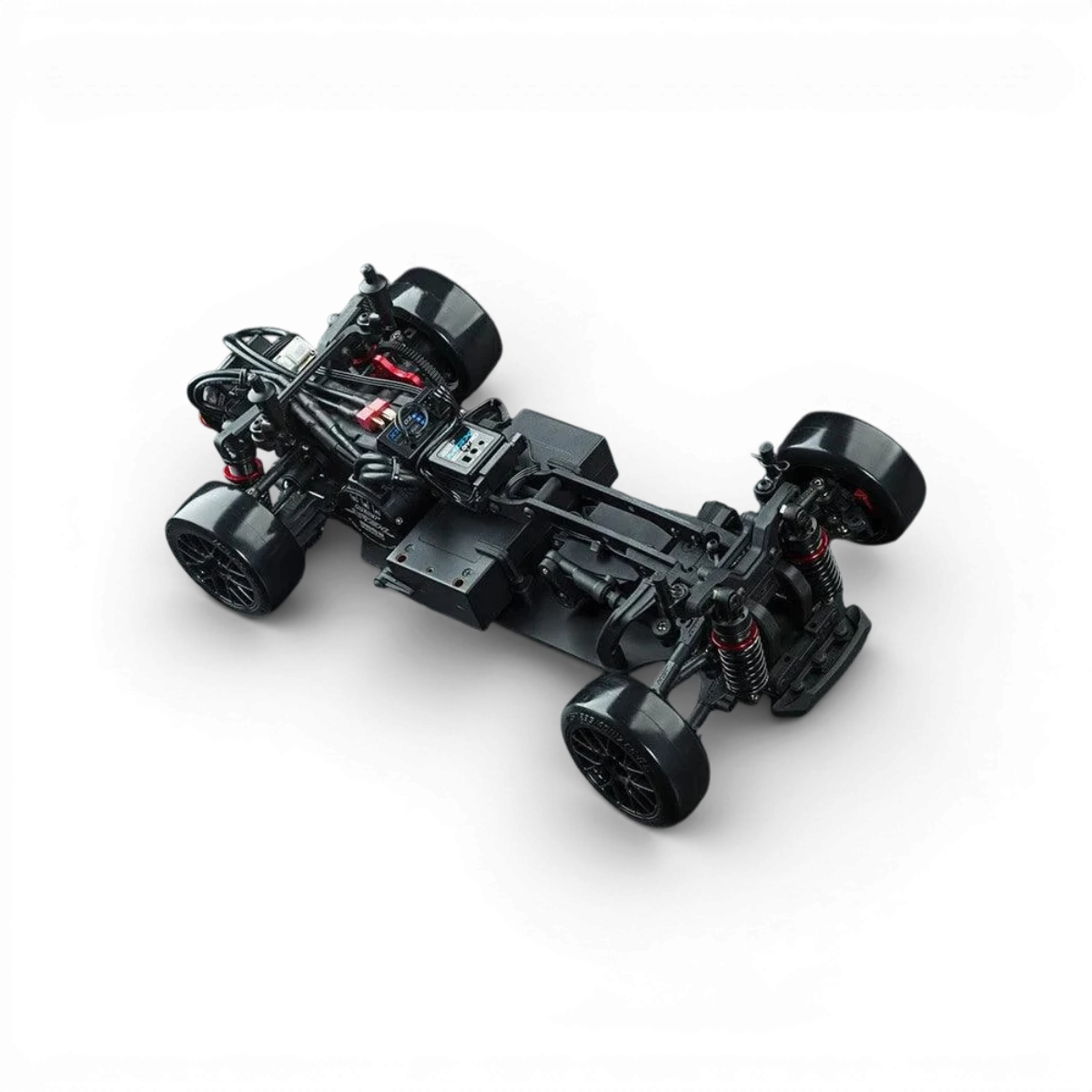 Voiture RC drift Max Speed Technology RMX-M ATR RS73, modèle RC Drift avec design détaillé et pneus spécialisés, vue de face.