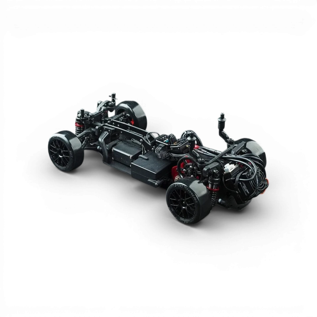 Voiture RC Drift Max Speed Technology RMX-M ATR RS73 sur route, présentant ses pneus et design pour pilotage précis et réaliste.