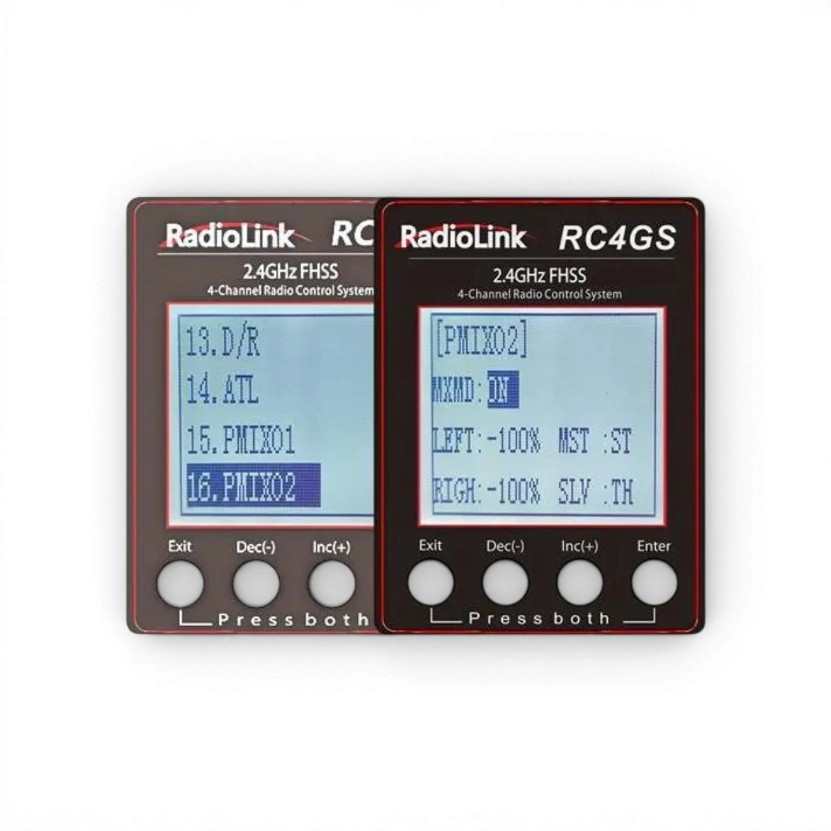 Télécommande RC4GS V3 4 canaux avec récepteur R6FG et gyroscope intégré, électronique RadioLink pour modélisme radio.