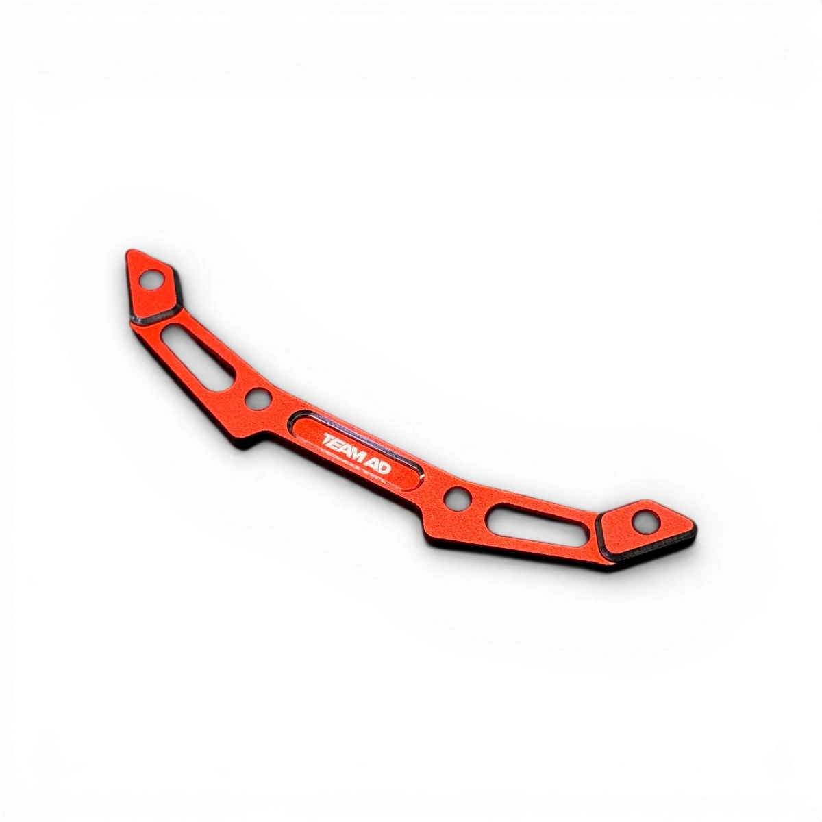 Renfort de supports de carrosserie avant en aluminium pour voiture, marque TEAM AD, pièce robuste et légère.