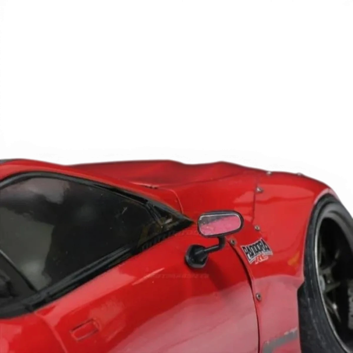 Rétroviseurs R-GT-F1 Pandora RC pour personnalisation, design aérodynamique et finition en noir brillant.