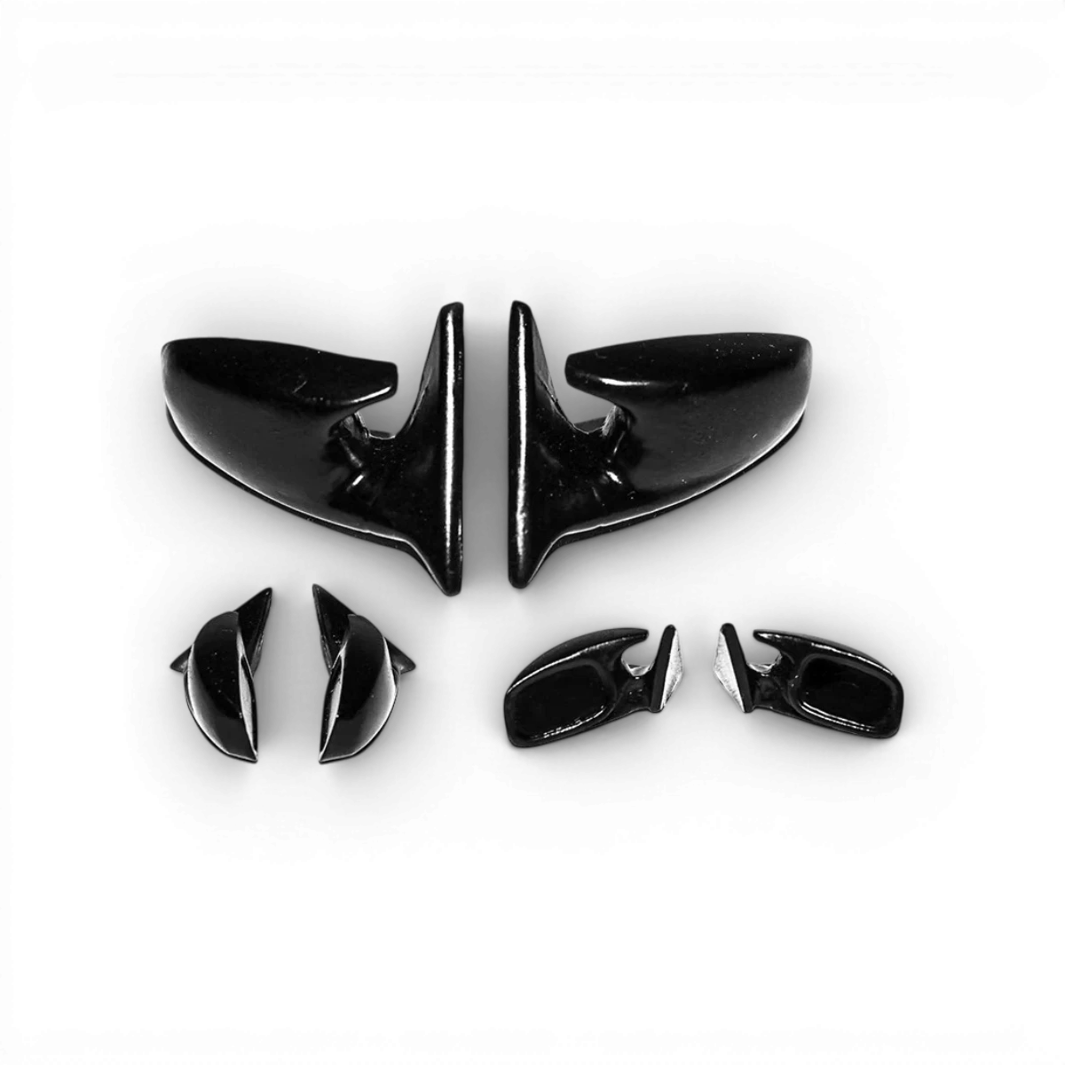 Rétroviseurs style 5 pour véhicule, marque Src Sideways RC, design personnalisé, visibles avec détails en plastique noir.