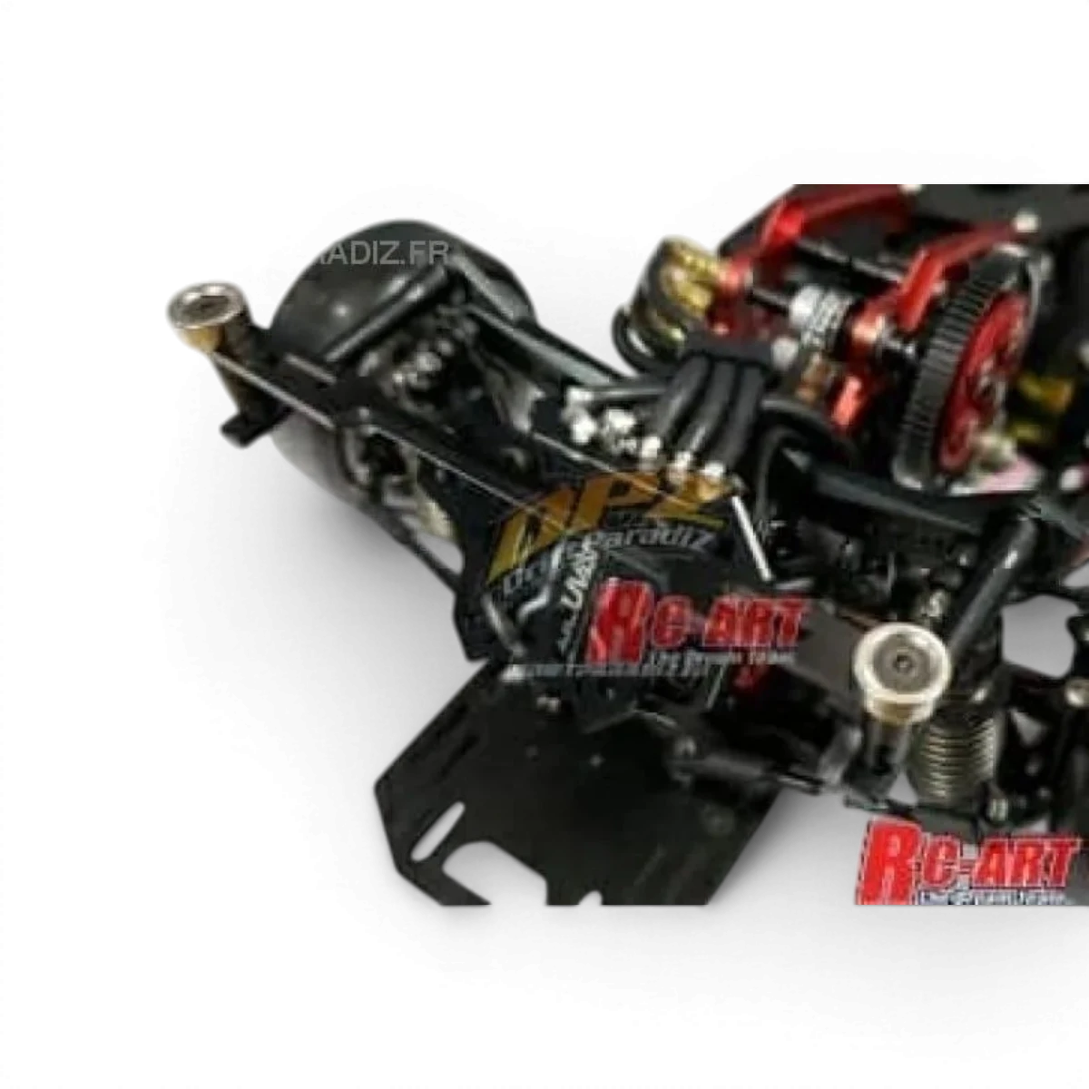 Support aimant arrière rigide pour personnalisation RC Art, pièce de fixation robuste pour modèles radiocommandés.