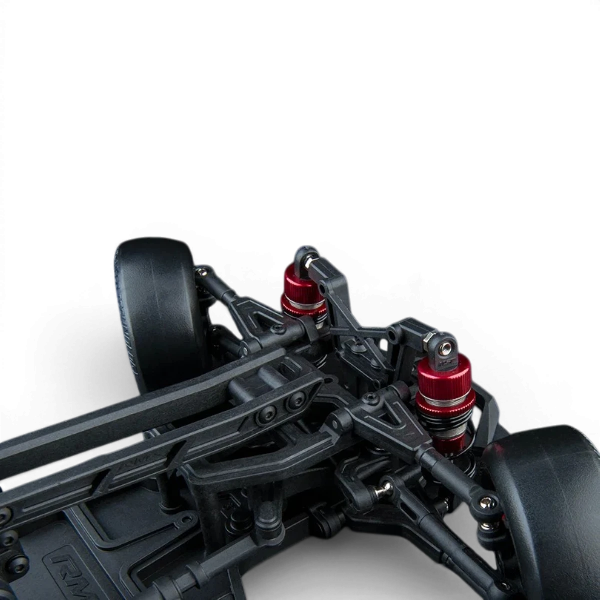Voiture RC drift Max Speed Technology RMX 4 S PRO, levier de contrôle et pneus en détail, pour courses de drift.