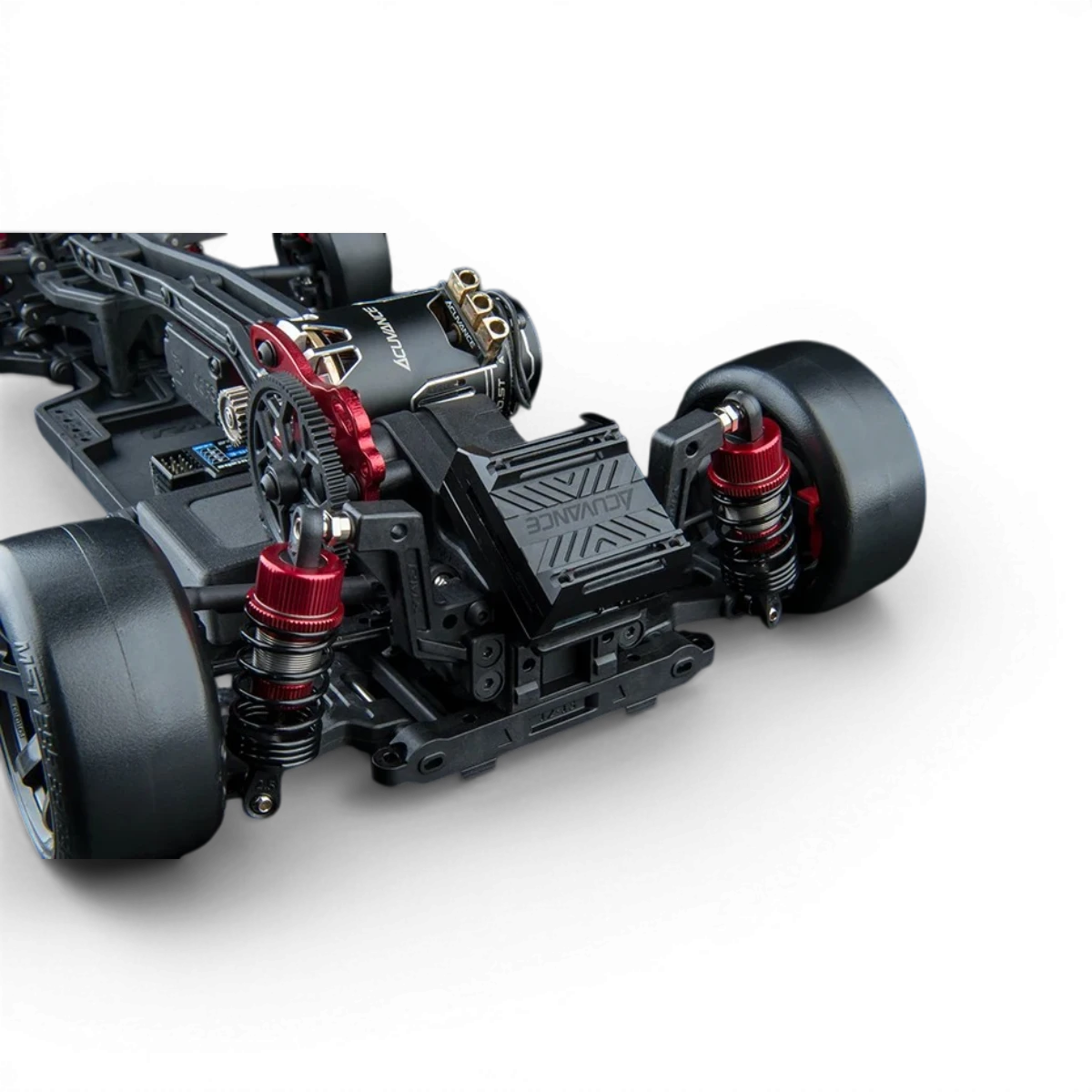 Voiture RC Drift Max Speed Technology RMX 4 S PRO, modèle rouge avec pneus larges pour drift sur piste.