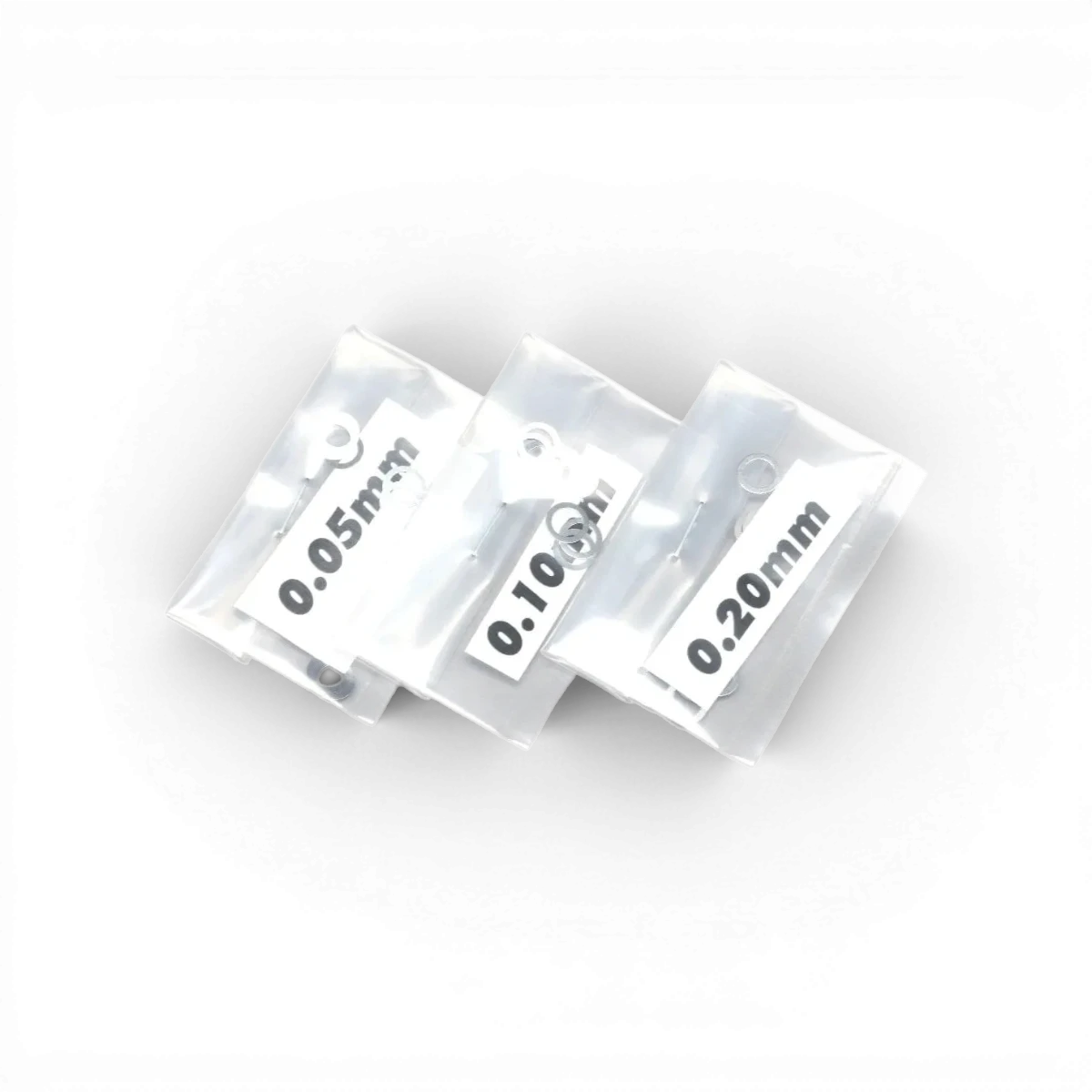 Set de rondelles/calles Team Yokomo φ4.0mm avec épaisseurs de 0,05mm, 0,10mm et 0,20mm, pièces détachées pour modélisme