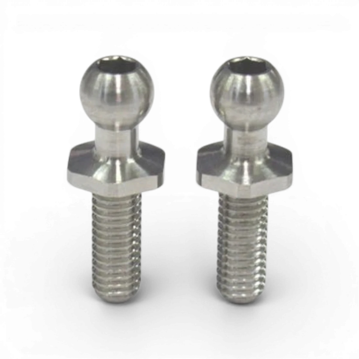 Rotule en titane haute précision taille L pour pièces détachées, fabriquée par Team Reve D, visible avec détails métalliques.