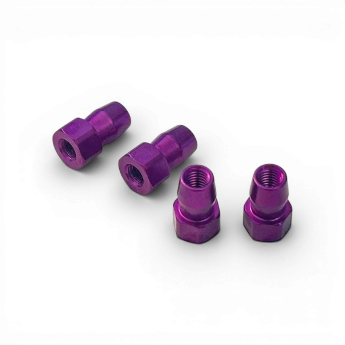 Rotules en aluminium de 4,8 mm pour bouchon amortisseur, pièces détachées de la marque SHIBATA, visibles en image.