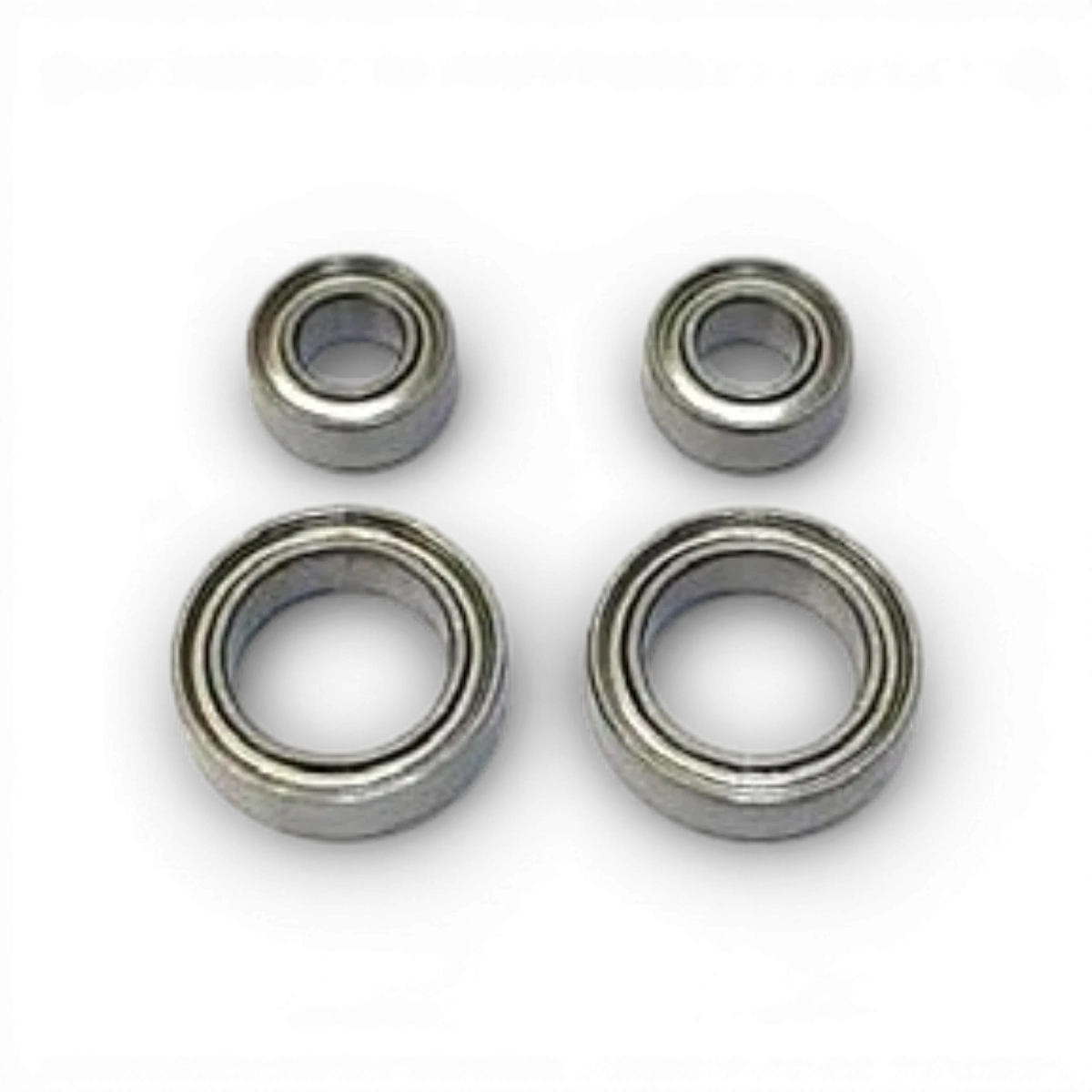 Roulements Topline 1050x2pcs et 1510x2pcs, pièces détachées pour machines, montrant des roulements métalliques robustes.