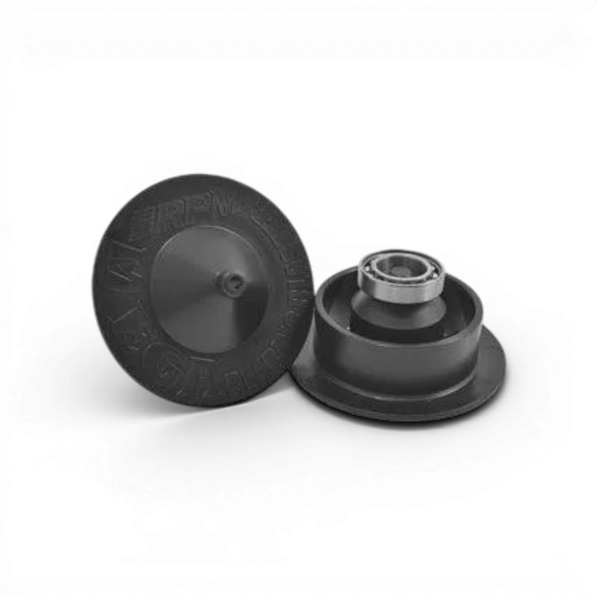 Outil de nettoyage des roulements RPM Mega Blaster, accessoire de nettoyage pour roulements, en plastique noir avec embouts.