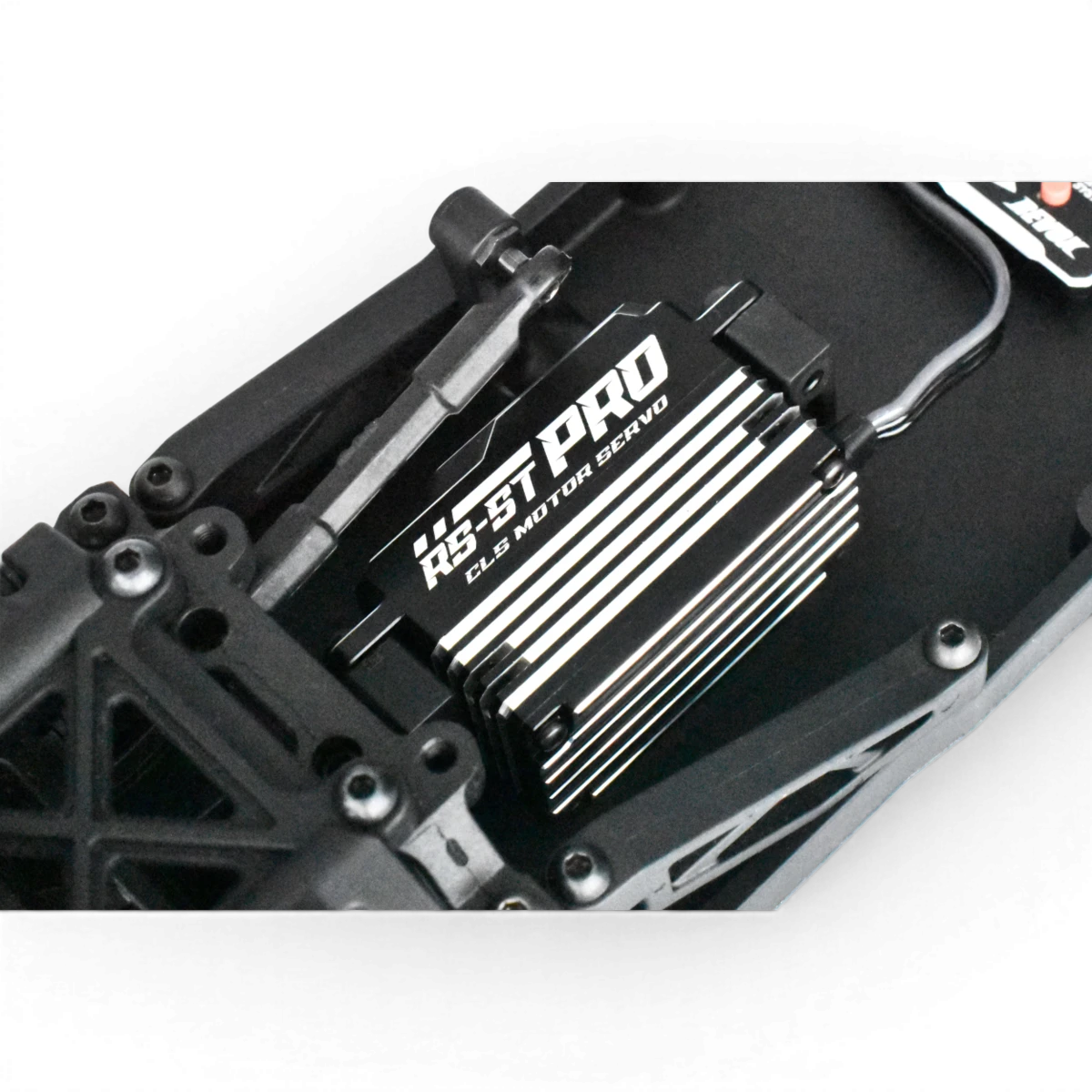 Module électronique RS-ST PRO de Team Reve D, vue en gros plan montrant ses composants et connecteurs.
