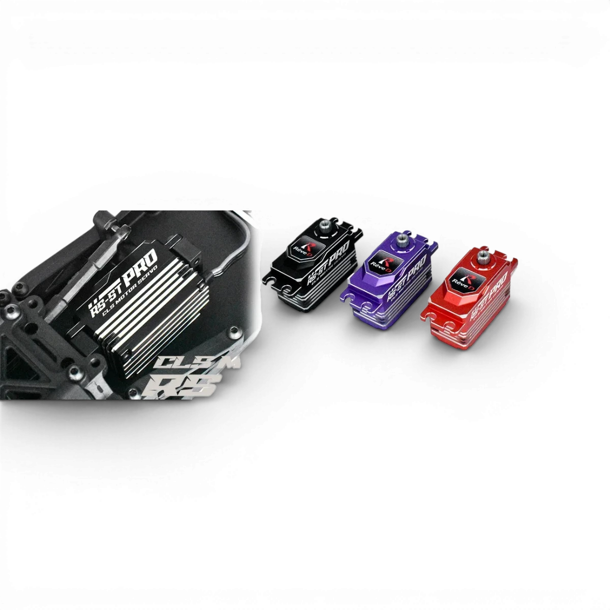 Électronique RS-ST PRO de Team Reve D, vue de face, avec écran et boutons, en noir et gris, pour appareils de contrôle.