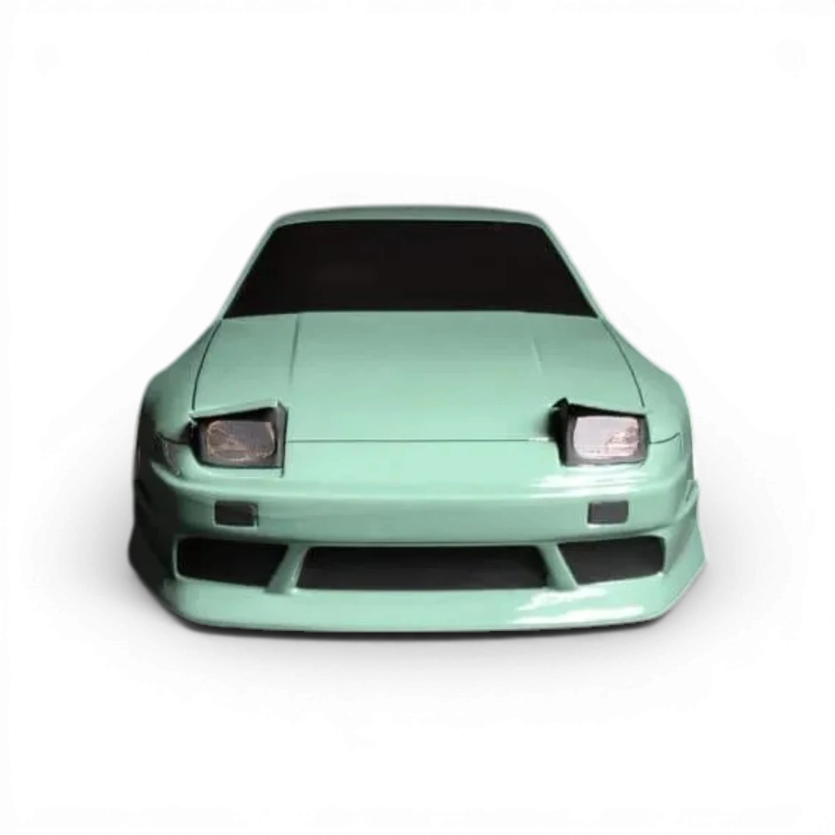Carrosserie S13 Onevia pour voiture RC Aplastics RC, vue de face avec détails de la finition et du design.