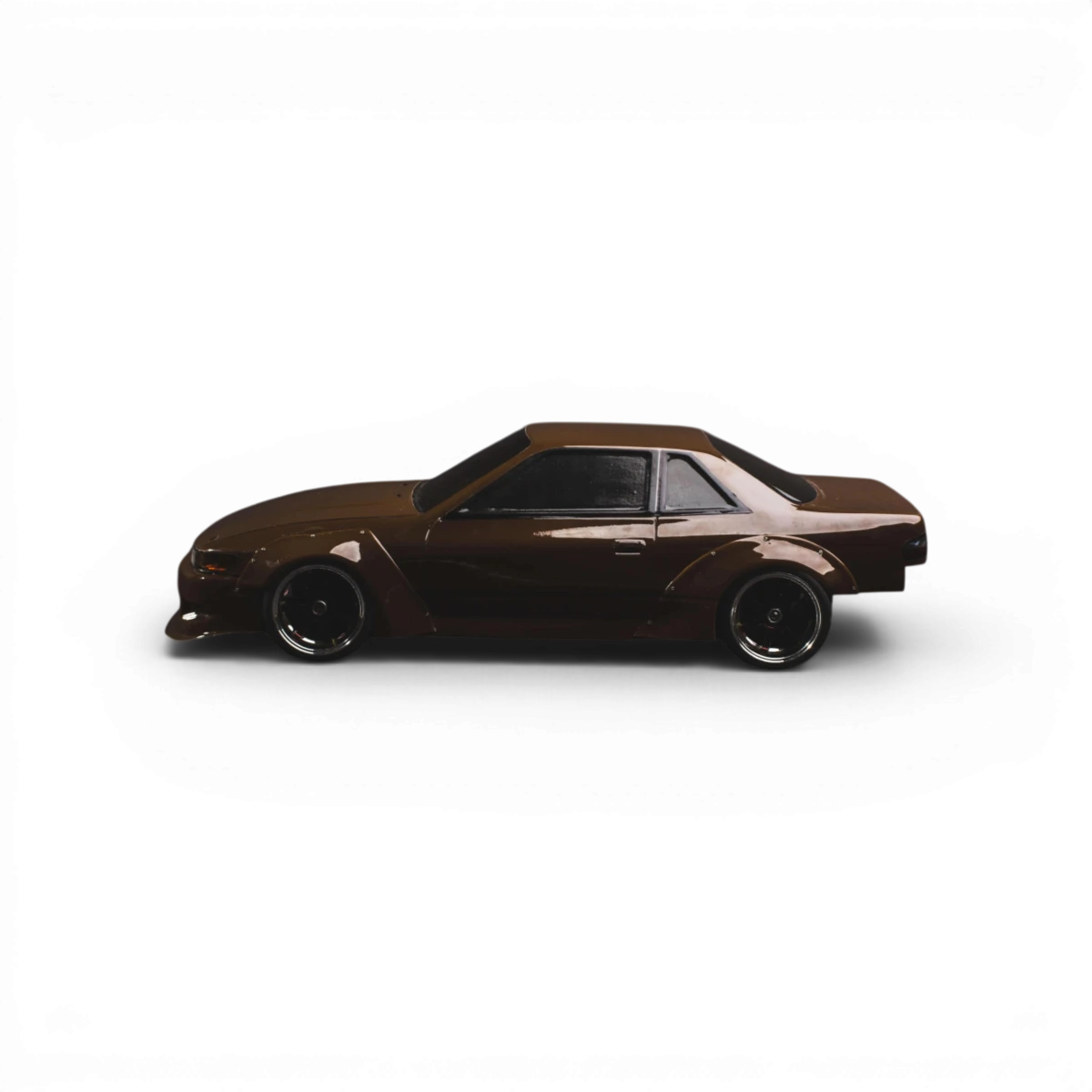 Kit carrosserie large S13 v1 RB Widebody pour voiture RC Aplastics RC, vue détaillée de la carrosserie en plastique.