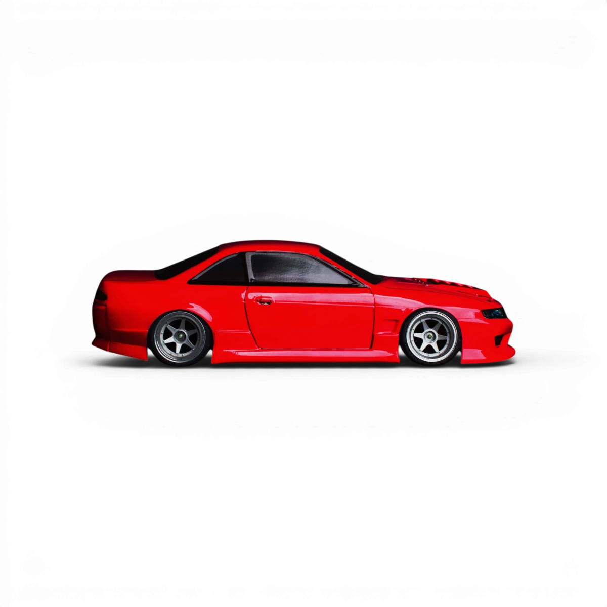 Carrosserie S14 Odyvia pour voiture RC Aplastics RC, finition détaillée avec motifs en plastique.