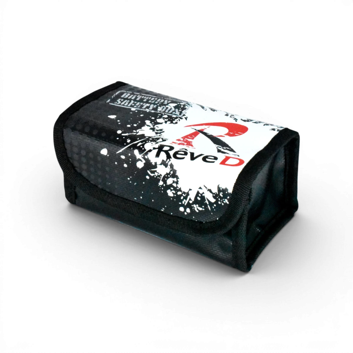 Sac anti-feu pour batterie électronique Teamreved, résistant au feu, conçu pour protéger les batteries contre les risques d'incendie.