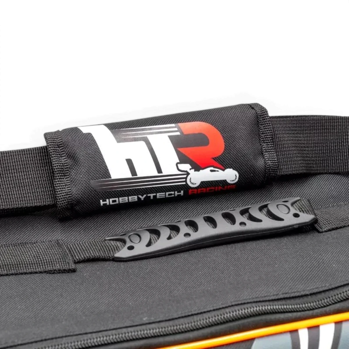 Sac de transport HOBBYTECH pour voitures 1/10, accessoire pratique pour transporter et protéger les modèles radiocommandés.