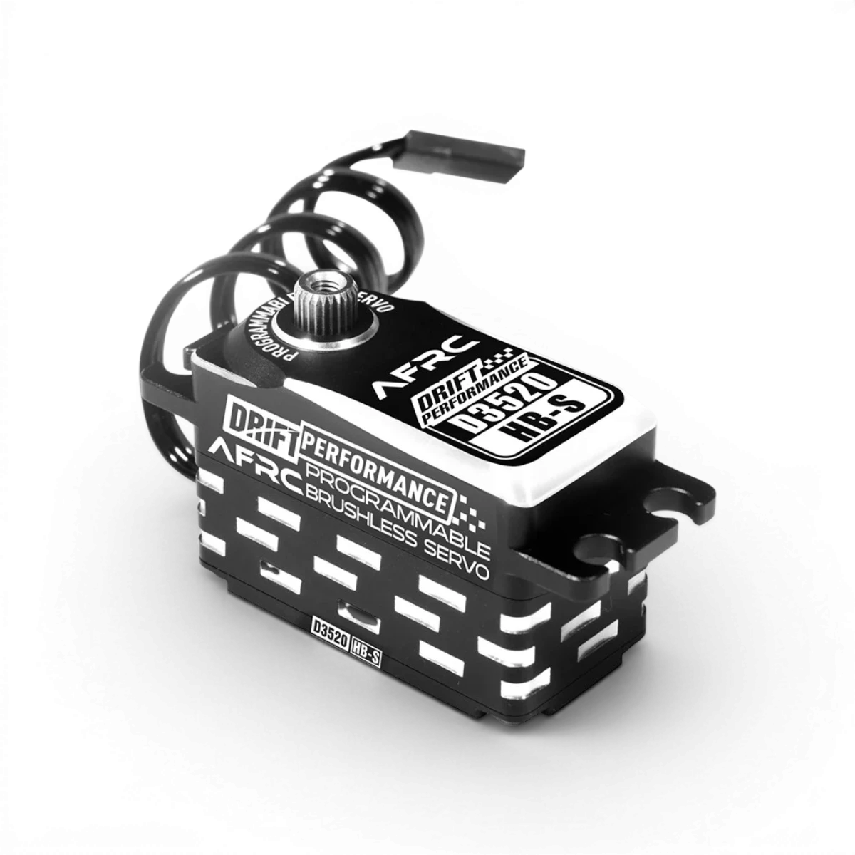 Servo électronique sans balais AFRC D3520HB-S V3 programmable, visible en action dans cette image.