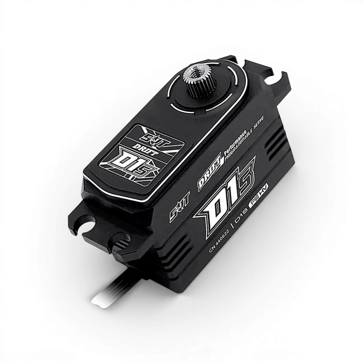 Servo digital hautes performances SRT Drift D1S en aluminium, électronique robuste pour modélisme RC.