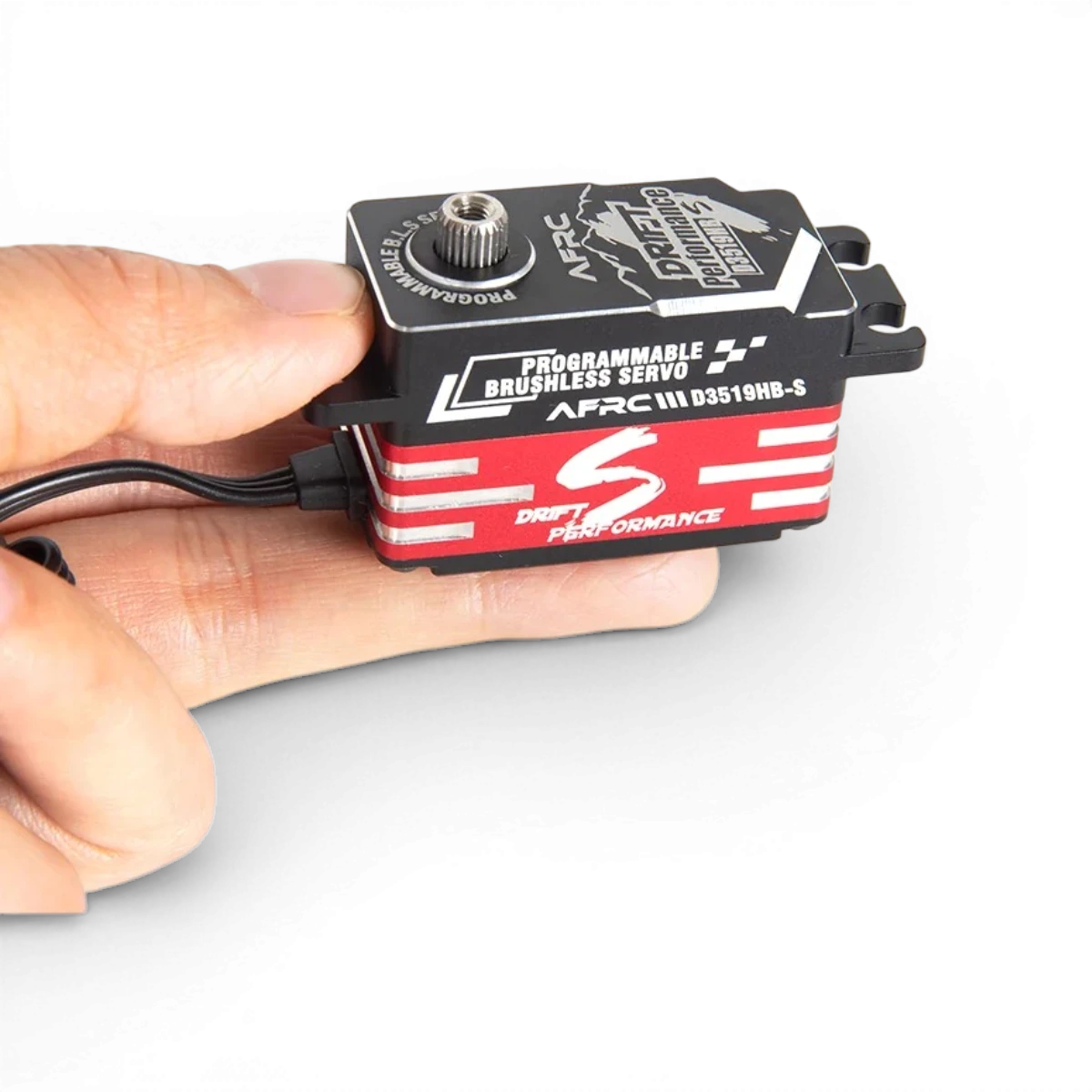 Servo HV brushless programmable AFRC D3519HB-S, électronique haute tension avec moteur brushless, contrôleur précis.