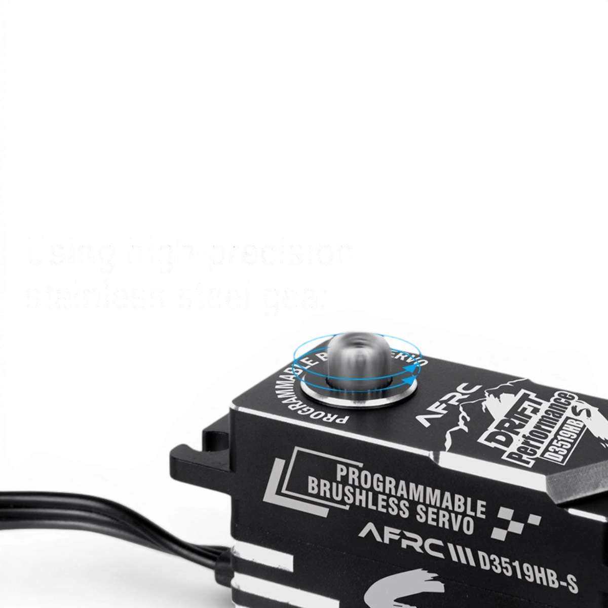 Servomoteur brushless haute tension programmable AFRC D3519HB-S, électronique pour applications robotiques et modélisme.