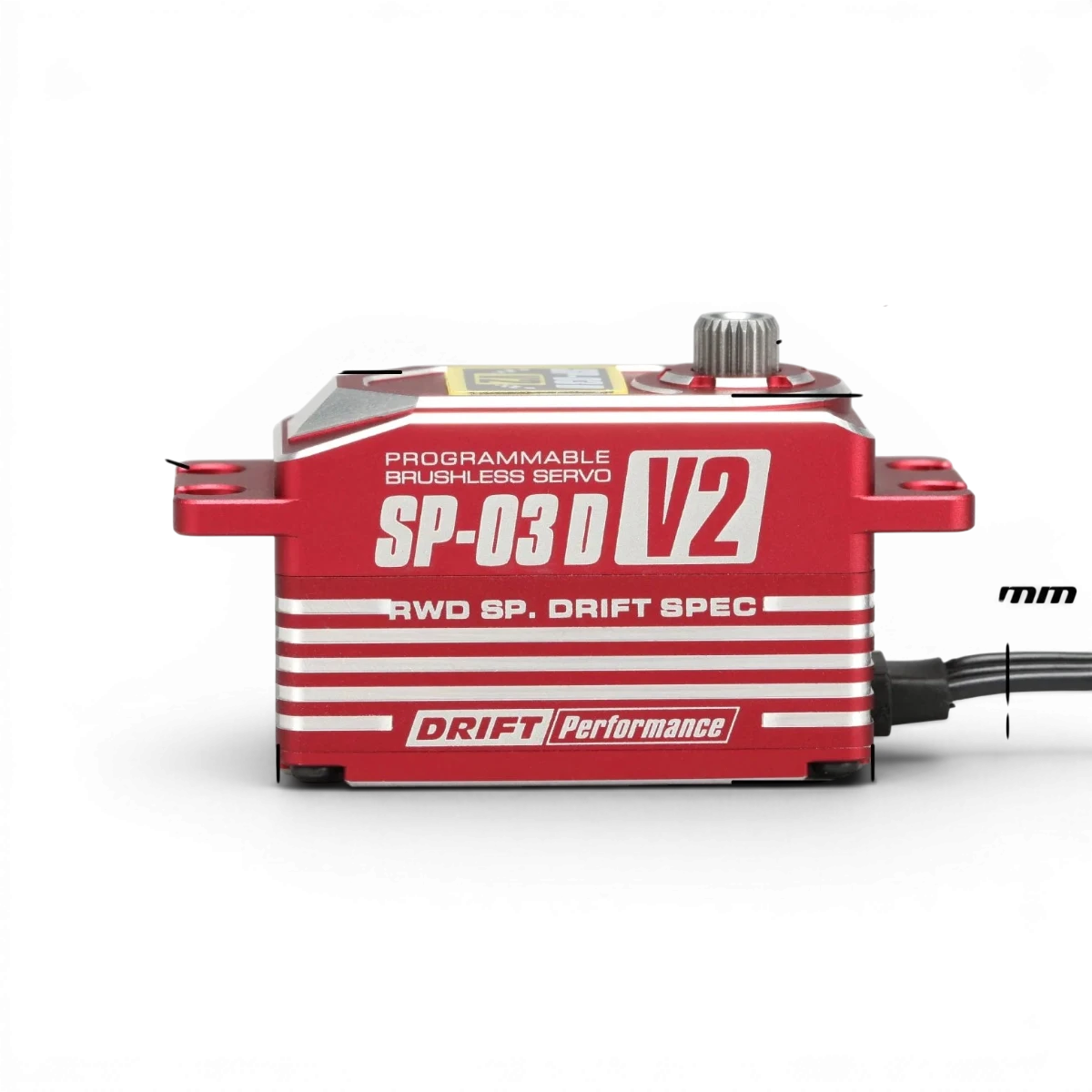 Servo SP-03D V2 RWD Drift Spec de Team Yokomo, servo électronique programmable sans balais pour voitures radiocommandées.