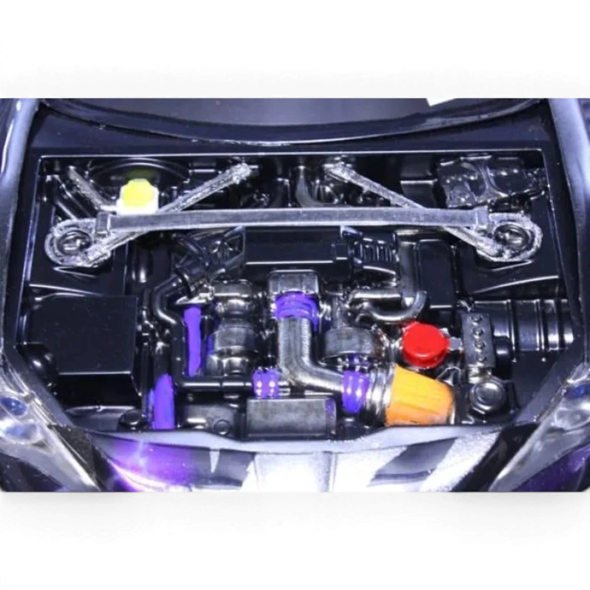 Ensemble de baies moteur universelles Pandora RC SR-RB-FA pour carrosseries de voiture RC, visibles en image.