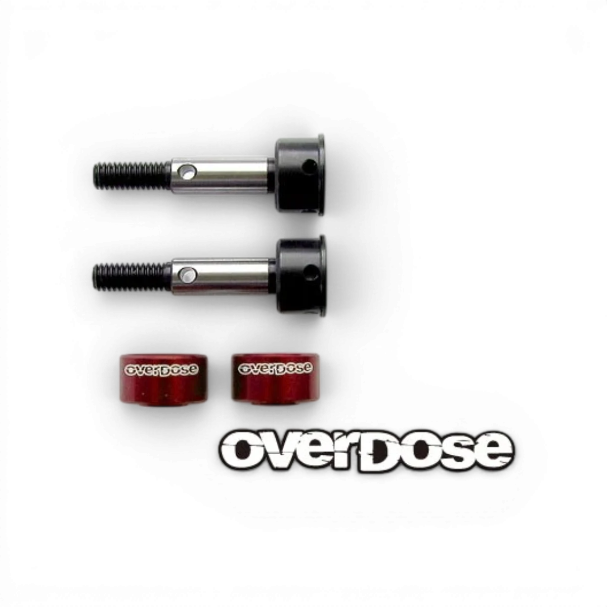 Ensemble d'axes de roue arrière Overdose pour GALM ver.2, pièces détachées robustes et durables en métal.