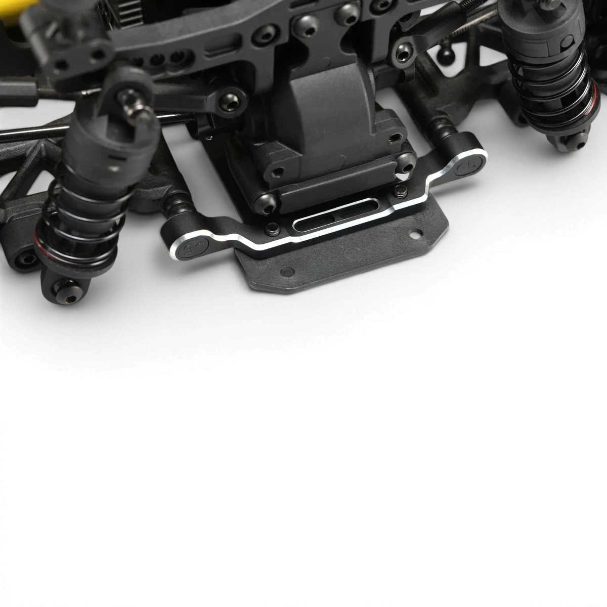 Support de suspension en aluminium pour RD2.0, pièce détachée Team Yokomo, visible en détail sur le set de support de suspension.