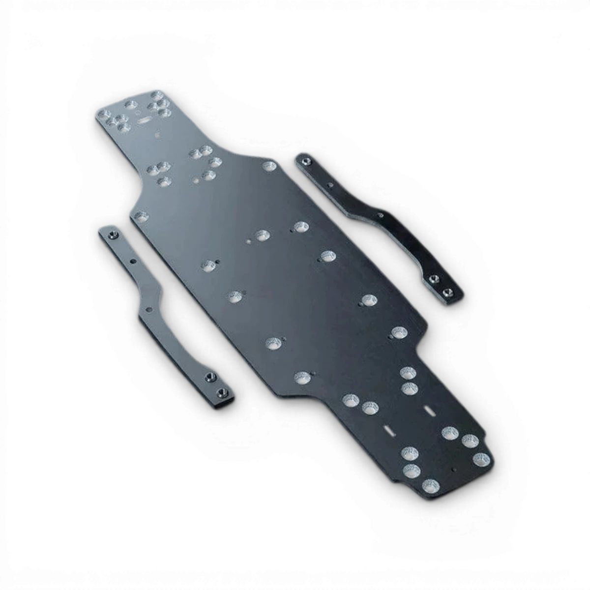 Ensemble de platines en graphite Max Speed Technology 210 RMX-M, pièces détachées pour tourne-disque, vues en gros plan.