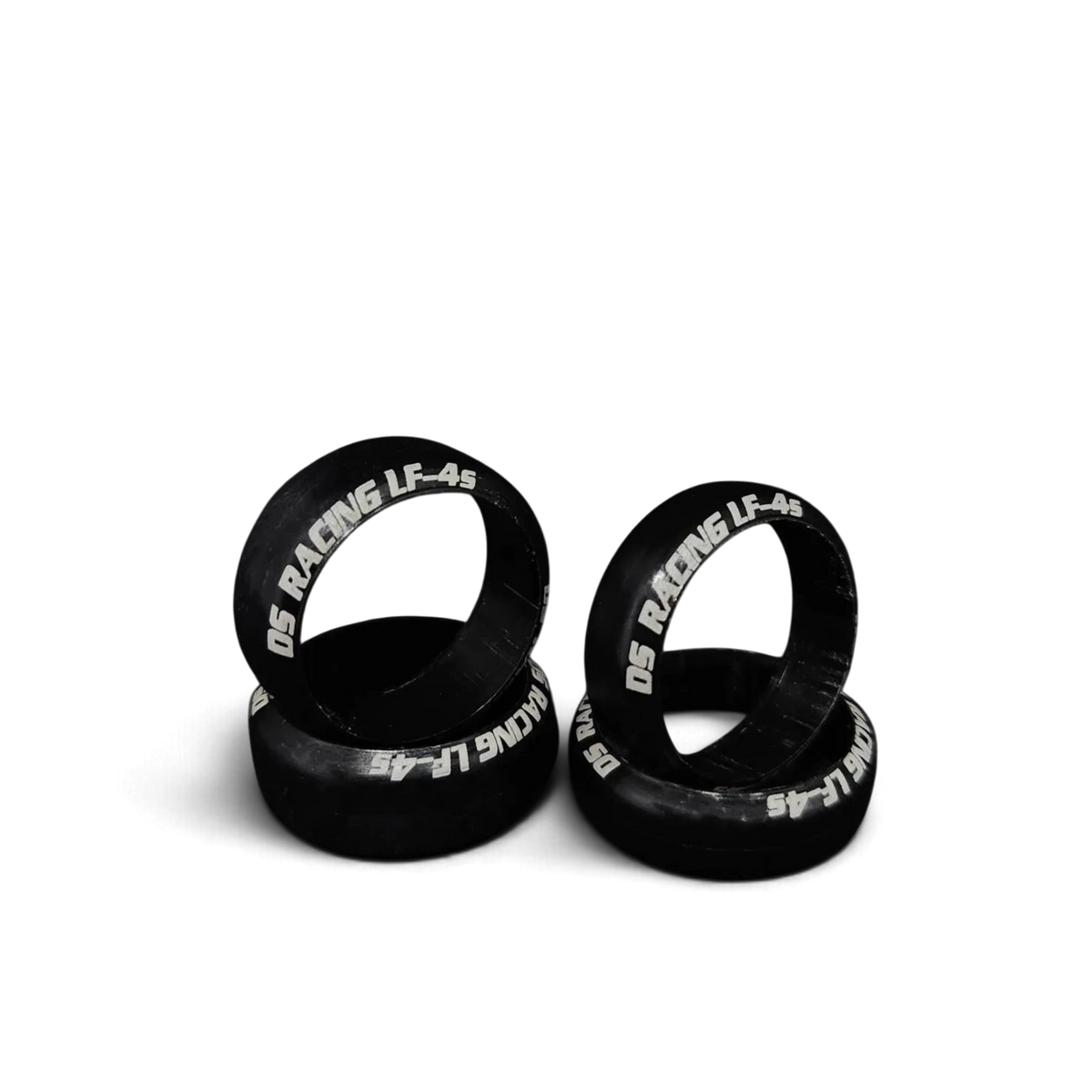 Set de 4 pneus 22 mm Mini-Z LF4S 11 mm DS Racing pour roues de voiture télécommandée