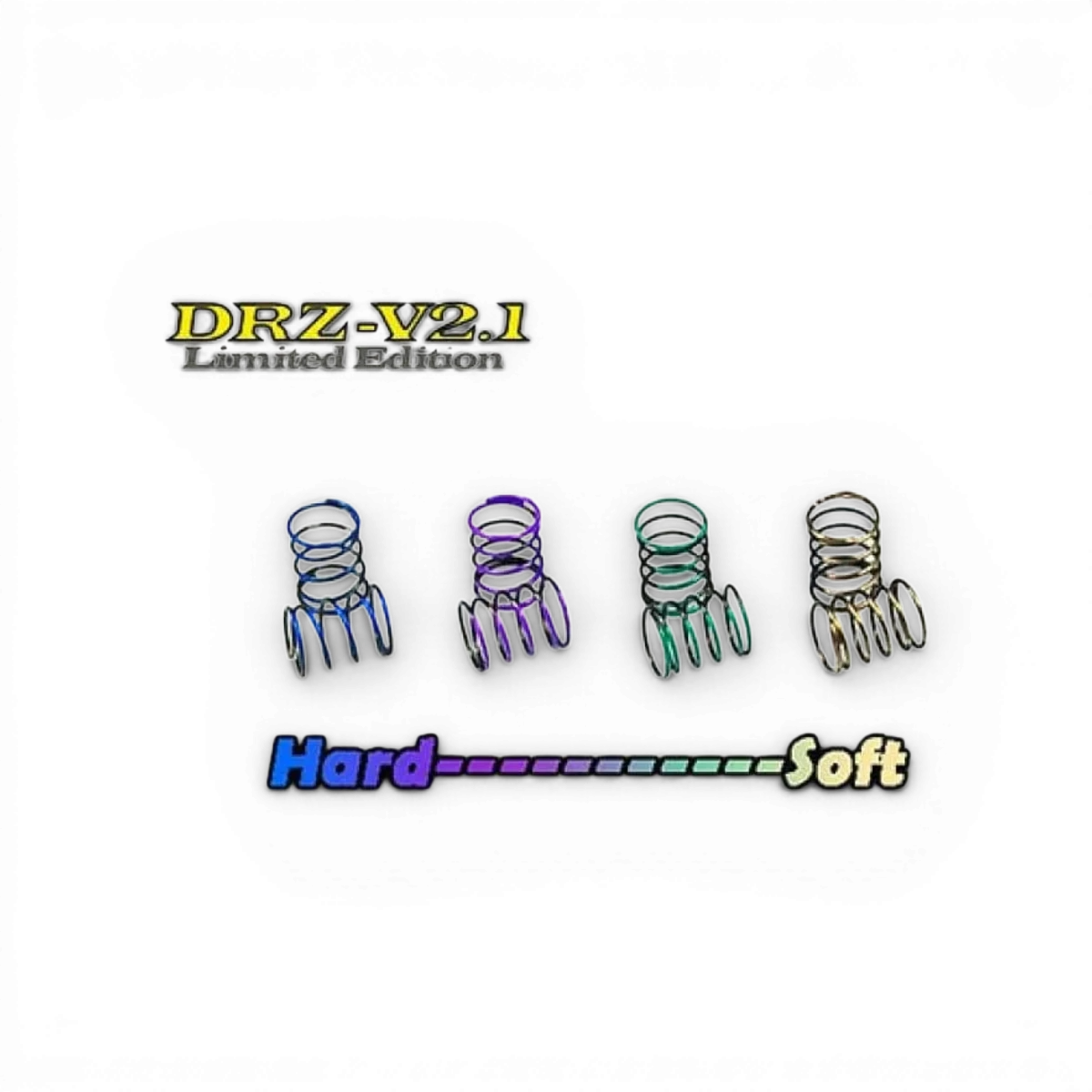 Jeu de ressorts avant courts pour DRZ V2.1, pièces détachées de la marque Atomic RC Mini, visible en image.