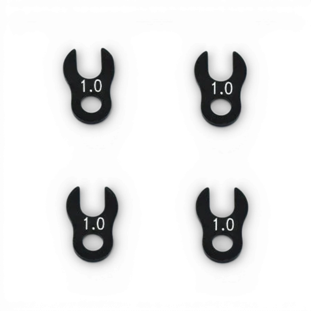 Ensemble de 4 rondelles crab de 1 mm de la marque Team Reve D, pièces détachées pour modèle RC KS110.