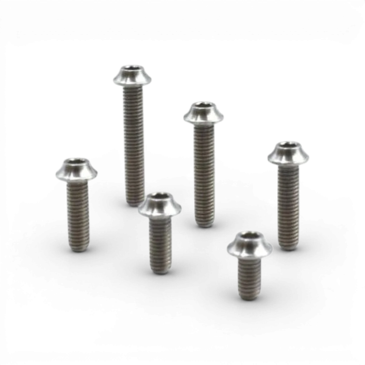 Titanové zápustné šrouby 3x12 mm Team Reve D, sada 4 náhradních dílů pro kutění a opravy.