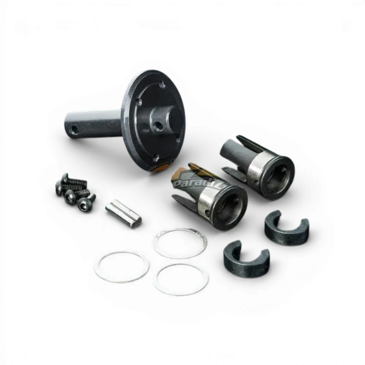 Bobine en aluminium noire RMX 2.0/2.5 de Max Speed Technology, pièce détachée pour équipement.
