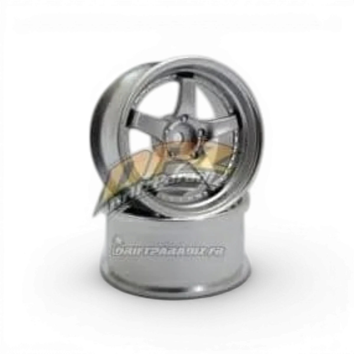 Roues SSR Professor SP4 OFFSET 6 en argent mat, conçues pour voitures RC, avec finition élégante et détails précis.
