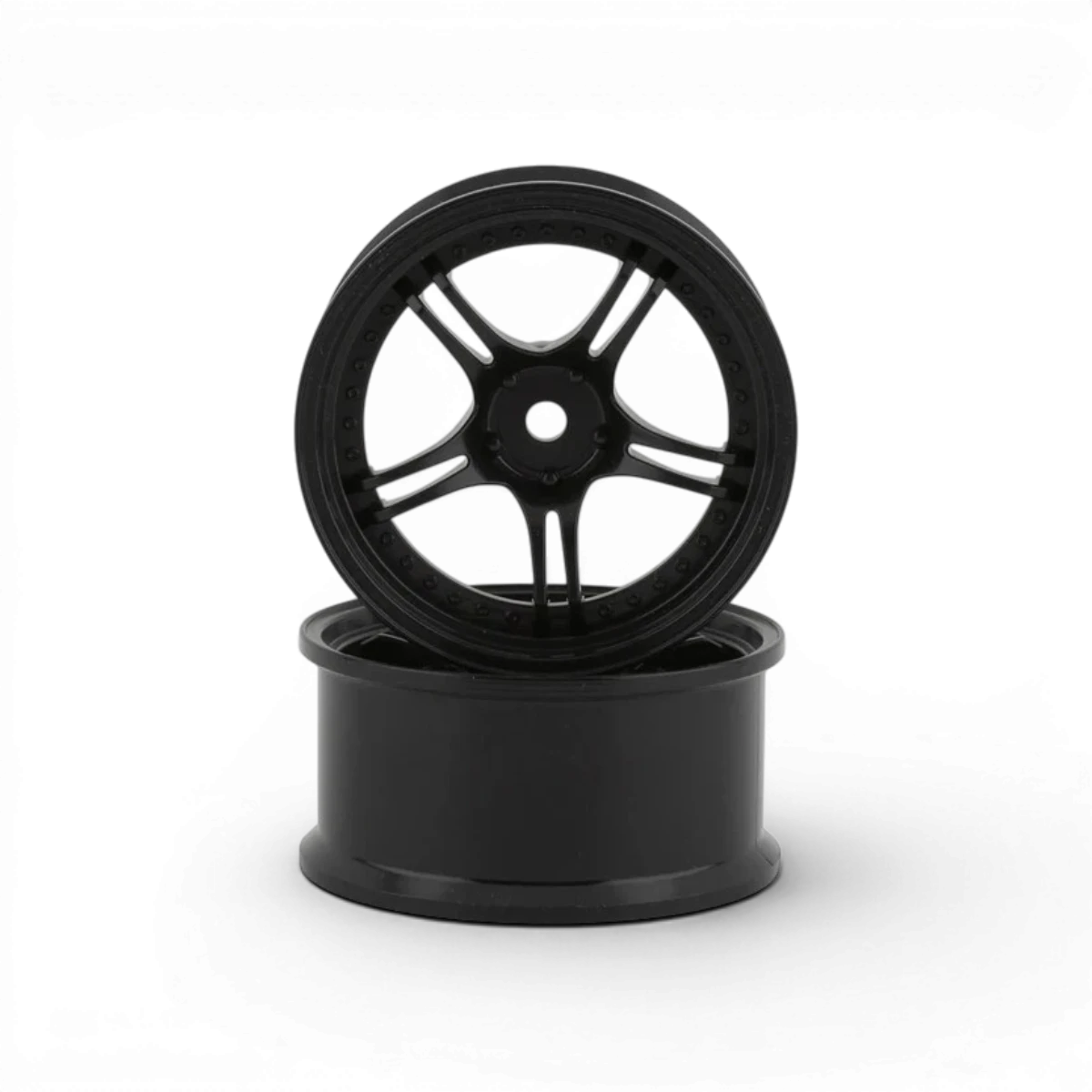 Roue SSR Professor SPX 8 pouces noire de marque World Pro, vue de face avec design robuste et finition noire brillante.