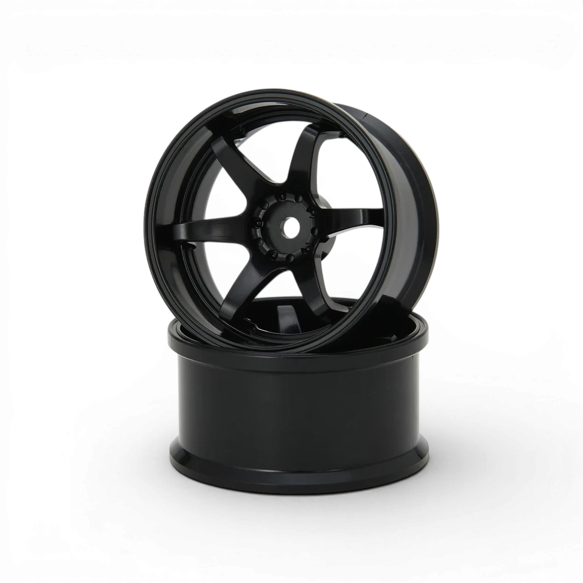 Roues G-force Standard Jantes Hayate N-6 Drift Offset+6 noires, design de jantes sportives pour voiture.