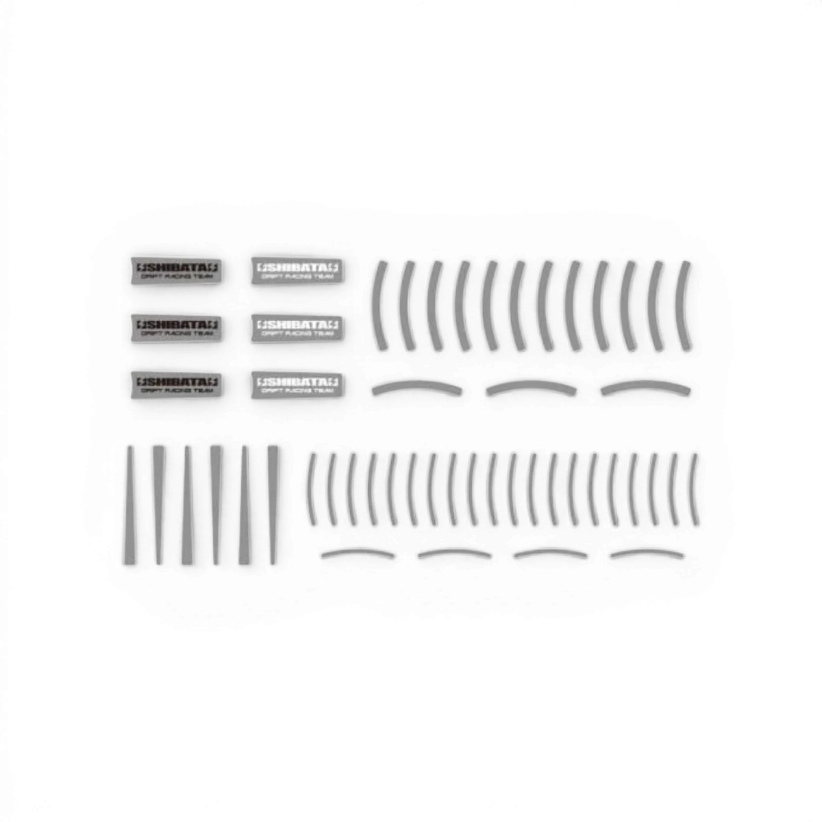 Ensemble de 2 stickers de jante SHIBATA en finition chromée, design élégant pour personnaliser les roues de voiture.