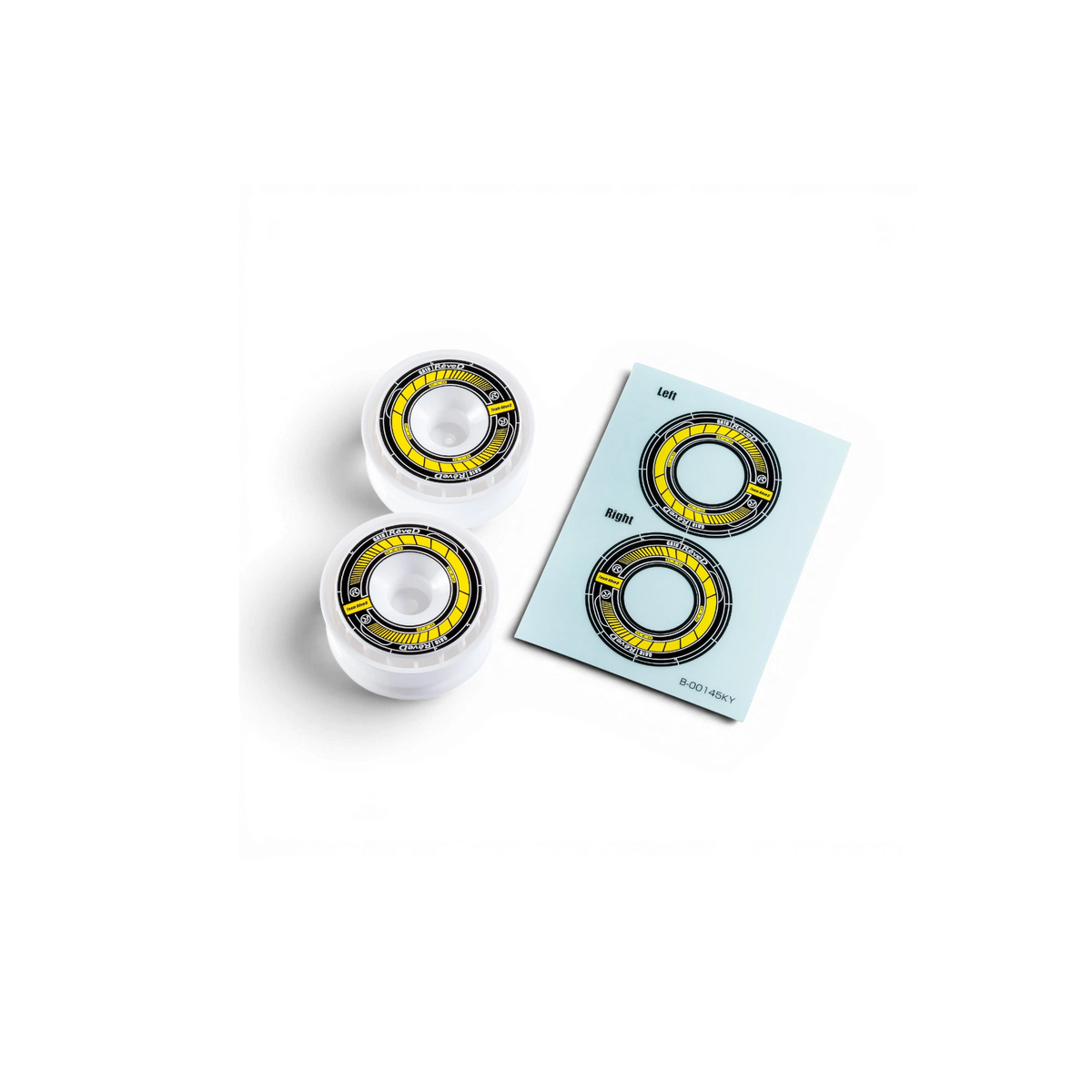 Autocollants pour jantes RW-GA18 de Team Reve D, design coloré pour personnaliser les roues de véhicule.