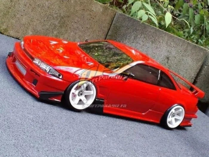 Spoiler de rue type 2 de D-magic JP, customization pour voiture, en plastique noir avec détails aérodynamiques.