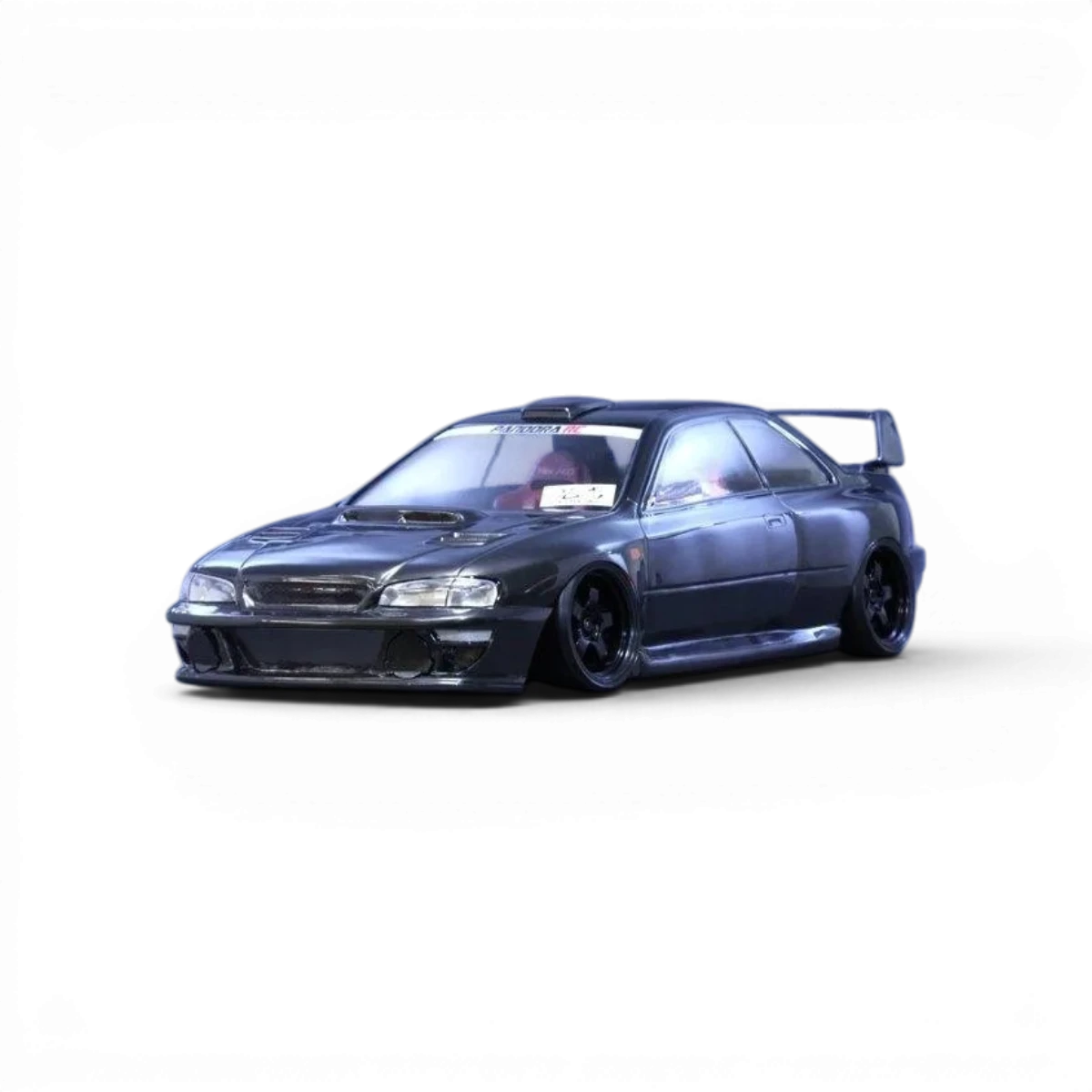 Carrosserie Subaru Impreza 22B-STI Pandora RC, modélisation détaillée en plastique pour voiture télécommandée.