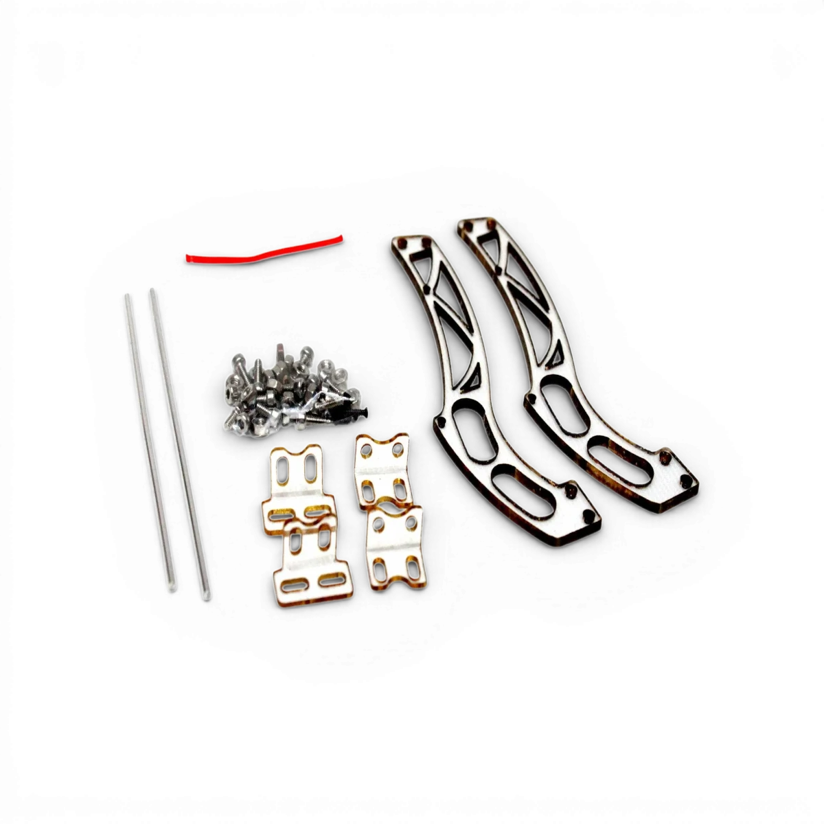 Support d’aileron léger V2 pour drone, conçu par Src Sideways RC, en matériaux performants, visible en détail sur cette image.